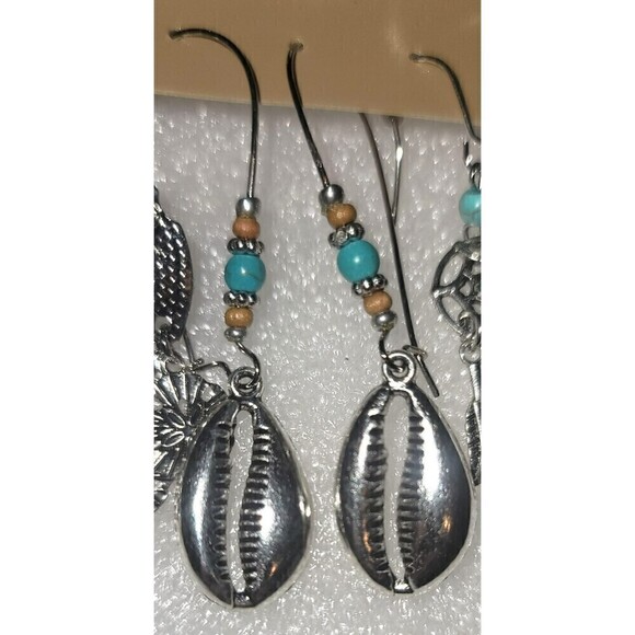 New 6 Pair of Coordinated Natural Themed Earrings - Picture 3 of 6
